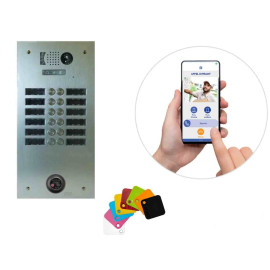 Kit interphone Tel2Voice 2 rangées 12 boutons Urmet - Contrôle d'accès Vigik+ préprogrammé