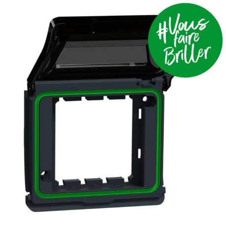 Adaptateur pour fonction 45X45 IP55 IK06 - Composable - Gris - Mureva Styl