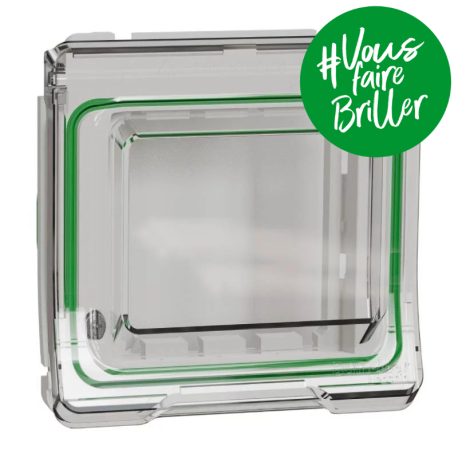 Adaptateur pour fonction 45X45 IP55 IK06 - Composable - Blanc - Mureva Styl