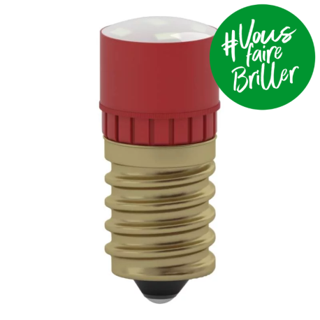 Lampe LED rouge pour voyant de balisage IP55 IK07 - Mureva Styl