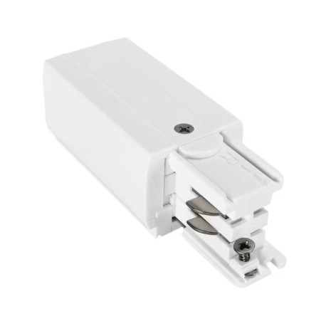 Alimentation droite pour rail TRACK III SURFACE Indigo - Blanc