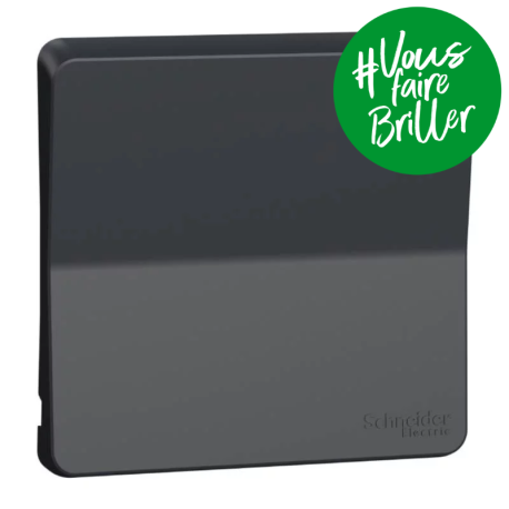 Enjoliveur avec symbôle sonnette IP55 IK07 - Gris anthracite - Mureva Styl
