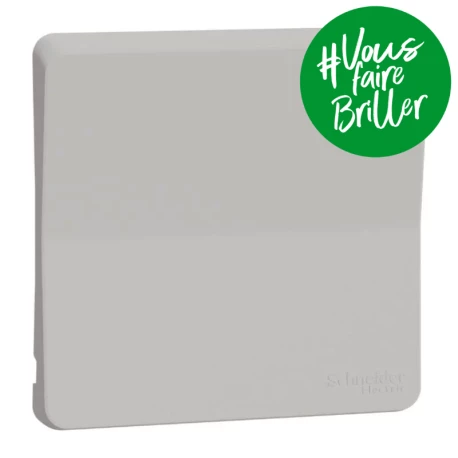 Enjoliveur avec symbôle lumière IP55 IK07 - Blanc - Mureva Styl