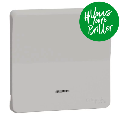 Enjoliveur avec lentille IP55 IK07 - Blanc - Mureva Styl