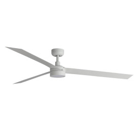 Ventilateur de plafond lumineux Cruiser XL LED Faro - 20W - 39m² - 6 vitesses - Blanc