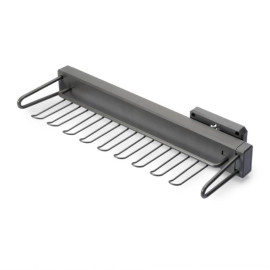 Porte cravates latéral extractible Quartz Emuca - 445mm - Titane