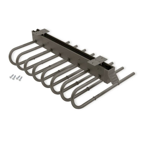 Porte pantalons extractible Emuca - Gauche - 450mm - Titane
