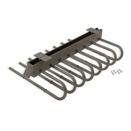 Porte pantalons extractible Emuca - Droite - 450mm - Titane
