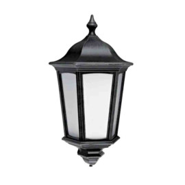 Applique extérieure avec détecteur LIZIO Sensor Aric - 100W max - E27 - IP44 - Noire - Sans ampoule