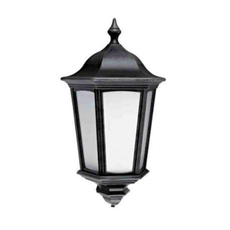 Applique extérieure avec détecteur LIZIO Sensor Aric - 100W max - E27 - IP44 - Noire - Sans ampoule