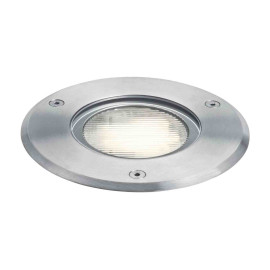 Encastré de sol Luxsol 2 Aric - Rond - 9W - GX53 - IP67 - Sans ampoule - Inox