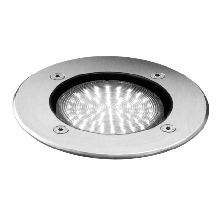 Encastré de sol Luxsol Aric - Rond - 7W - GX53 - IP67 - Sans ampoule - Plastique/Inox