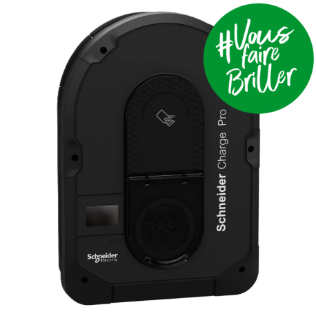 Borne de recharge Schneider Charge Pro - Pour véhicule électrique - Connectable - 7,4 à 22kW - 1P/3P - T2S