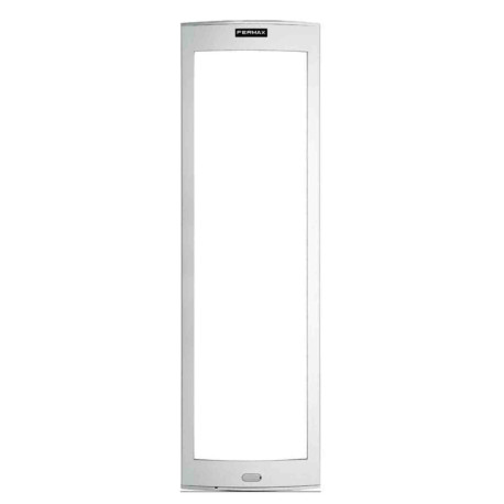 Cadre S9 pour platine de rue Skyline 8V Fermax - 130x436.5mm - Argent