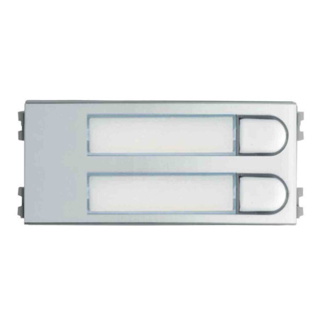 Module d'appel 2 boutons poussoirs Skyline 102 V Fermax - Pour système 4+N et MD - Alu anodisé