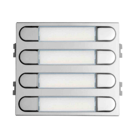 Module d'appel 8 boutons poussoirs Skyline 204 V Fermax - Pour système 4+N et MD - Alu anodisé