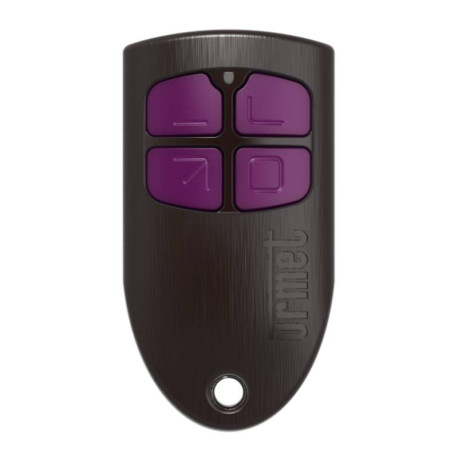 Télécommande 4 canaux bi-technologie Urmet - 868 MHz + 125 KHz - IP54 - Noire
