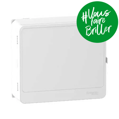 Porte Styl blanche pour panneau de contrôle et bloc de commande Resi9 - 13 modules