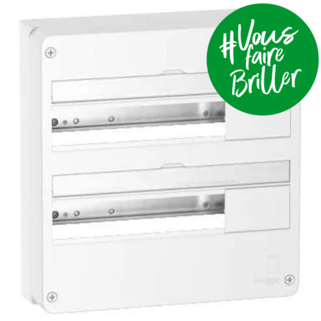 Coffret de répartition Resi9 - 18 modules - 2 rangées