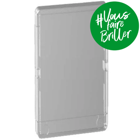Porte Styl transparente pour coffret de répartition Resi9 - 13 modules - 4 rangées