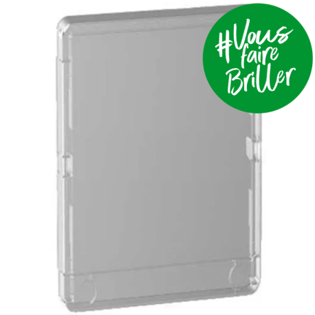 Porte Styl transparente pour coffret de répartition Resi9 - 18 modules - 4 rangées