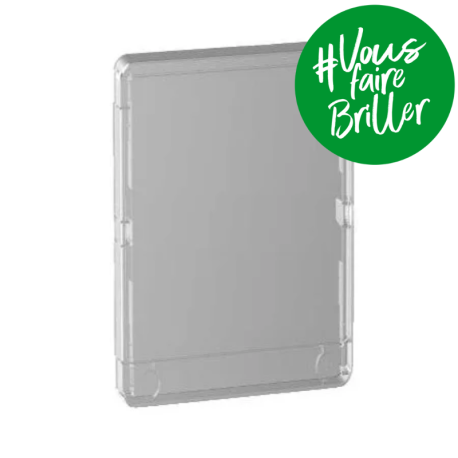 Porte Styl transparente pour coffret de répartition Resi9 - 13 modules - 2 rangées