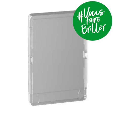 Porte Styl transparente pour coffret de répartition et de communication Resi9 - 13 modules - 3 rangées
