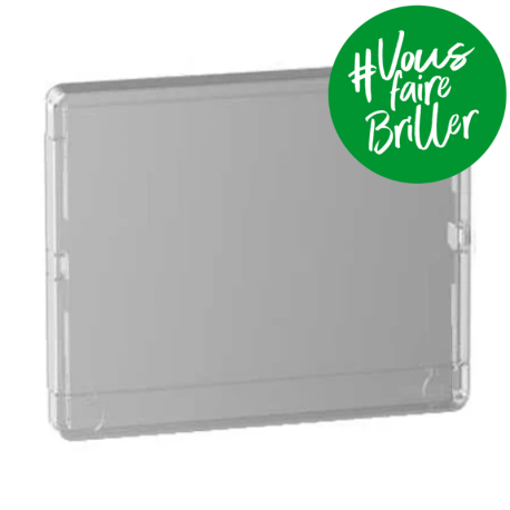 Porte Styl transparente pour coffret de répartition Resi9 - 18 modules - 2 rangées