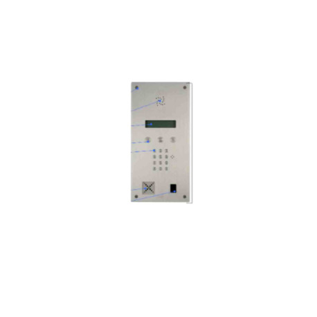 Kit 12 touches + carte + membrane pour plaques numériques DB Urmet - Aluminium