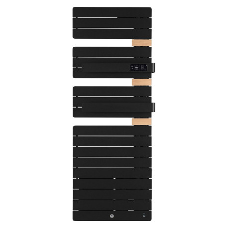 Sèche-serviettes connecté soufflant Allure 3 Virtuose Thermor - Mât à droite - 750+1000W - Noir Carbone
