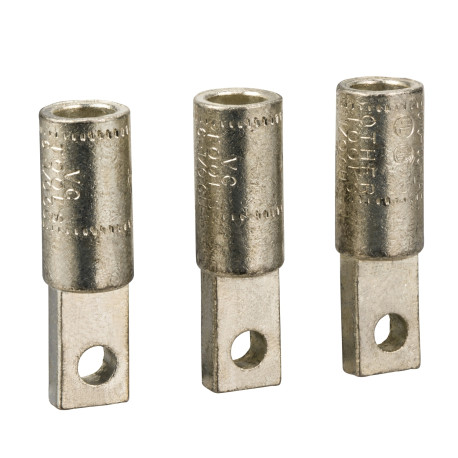 3 cosses de compression câble cuivre AWG 6-1/0 Schneider Electric - Pour NSXm