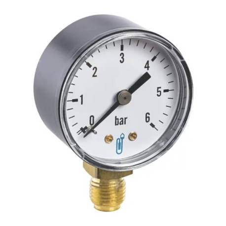 Manomètre sec Distrilabo - 0 à 4 bars - 1/4” - Ø 50