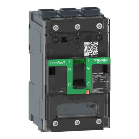 Interrupteur-sectionneur ComPacT NSXmNA Schneider - 100A - 3P - borne à cosses