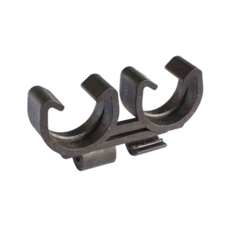 Boite de 50 fixations doubles Fix-Ring Steel ING Fixations - Ø 25mm - M8 - Polypropylène - Noir