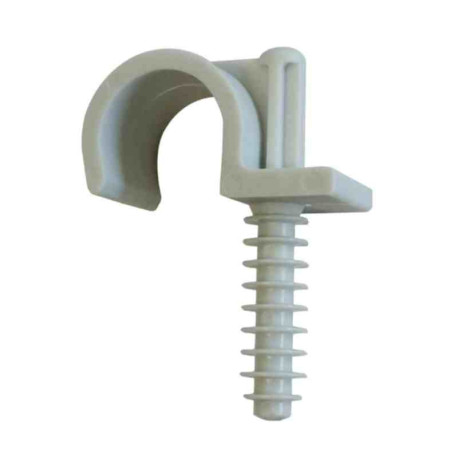 Boite de 100 fixations simples Fix-Ring ING Fixations - Ø 18mm - Polyamide - Gris