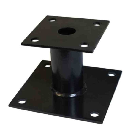 Boite de 10 pieds de poteau fixes ING Fixations - 48x100mm - Noir