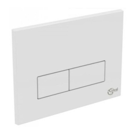 Plaque de commande Ideal Standard - Rectangulaire - Blanc