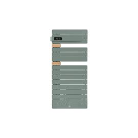 Sèche-serviettes connecté Allure 3 classique - Mât à gauche - 500W - Vert Eucalyptus