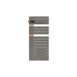 Sèche-serviettes connecté Allure 3 classique - Mât à gauche - 500W - Gris Roche
