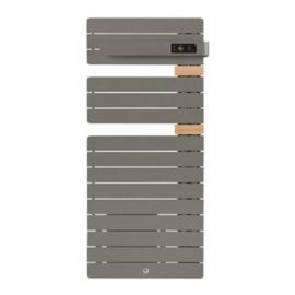 Sèche-serviettes connecté Allure 3 classique - Mât à droite - 500W - Gris Roche
