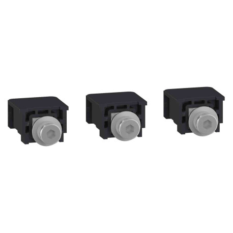 Lot de 3 connecteurs pour cosse/barre avec vis Schneider - M6 - 3P - Pour NSXm