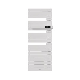 Sèche-serviettes connecté soufflant Allure 4 Thermor - Mât à droite - 750+1000W - Blanc brillant