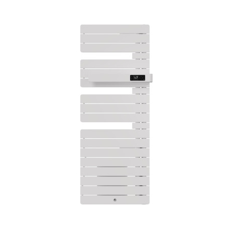 Sèche-serviettes connecté soufflant Allure 4 Thermor - Mât à droite - 750+1000W - Blanc brillant