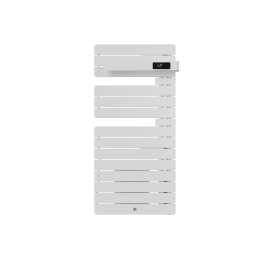 Sèche-serviettes connecté soufflant Allure 4 Thermor - Mât à droite - 500+1000W - Blanc brillant