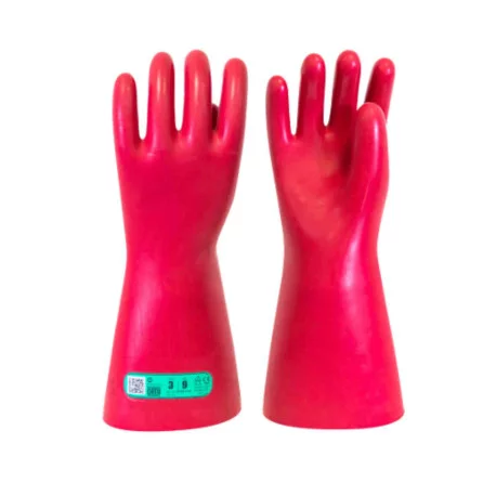 Paire de gants isolants électriques en latex CATU - Classe 3 - Taille 10 - Rouge