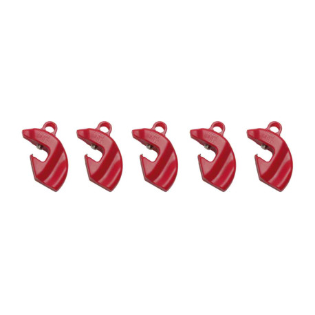 Lot de 5 condamnateurs de disjoncteurs "CLIPBLOCK" CATU - 40x40x15mm - Plastique - Rouge