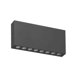Applique murale LED BRIKPRO 1 A Indigo - 14W - 3000K - IP67 - Anthracite - Non dimmable