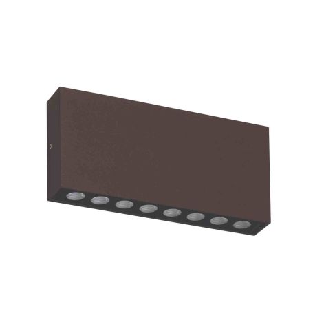 Applique murale LED BRIKPRO 1 A Indigo - 14W - 3000K - IP67 - Acier Corten - Non dimmable