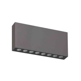 Applique murale LED BRIKPRO 1 A Indigo - 14W - 3000K - IP67 - Gris - Non dimmable