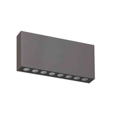 Applique murale LED BRIKPRO 1 A Indigo - 14W - 3000K - IP67 - Gris - Non dimmable